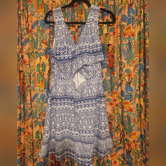 Jessica Simpson Cutout Cross Front Skater Dress, Size XL - Picture 1 of 2